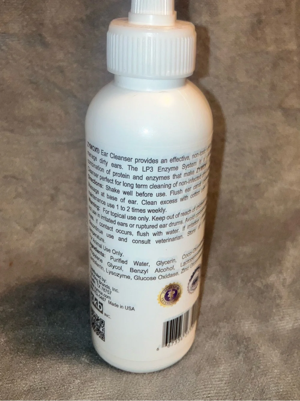 Zymox 4oz Enzymatic Ear Cleanser for Dogs & Cats New & Sealed